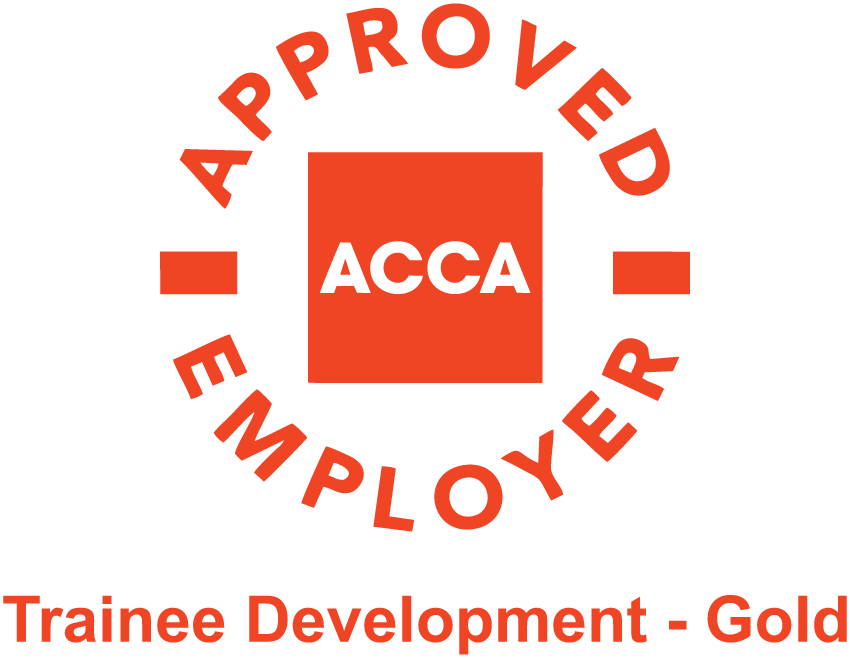 ACCA Approved Employer logo for Trainee Development – Gold level.