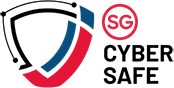CSA SG Cyber Safe trust mark logo for cybersecurity resilience.