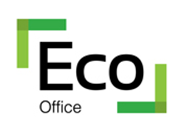 Eco-Office certification logo for environmental sustainability in the workplace.